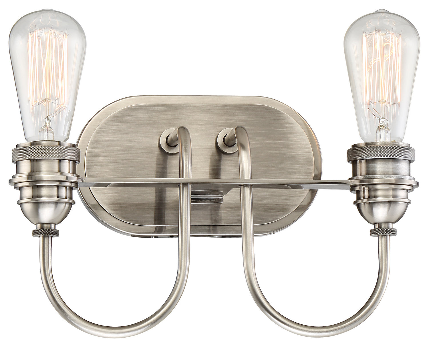 Minka-Lavery - 3452-84B - Two Light Bath - Uptown Edison - Plated Pewter from Lighting & Bulbs Unlimited in Charlotte, NC