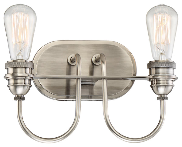 Minka-Lavery - 3452-84B - Two Light Bath - Uptown Edison - Plated Pewter from Lighting & Bulbs Unlimited in Charlotte, NC