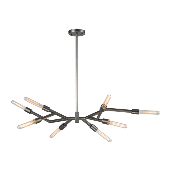 ELK Home - 11857/8 - Eight Light Chandelier - Free Form - Dark Graphite from Lighting & Bulbs Unlimited in Charlotte, NC