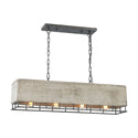 ELK Home - 14323/4 - 14323/4 - Four Light Chandelier - Four Light Chandelier - Brocca - Brocca - Silverdust Iron - Silverdust Iron