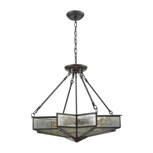ELK Home - 22014/4 - Four Light Chandelier - Decostar - Oil Rubbed Bronze from Lighting & Bulbs Unlimited in Charlotte, NC