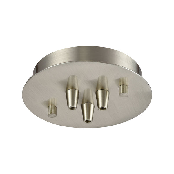 ELK Home - 3SR-SN - Three Light Canopy - Pendant Options - Satin Nickel from Lighting & Bulbs Unlimited in Charlotte, NC