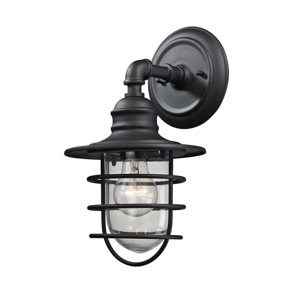 ELK Home - 45212/1 - One Light Outdoor Wall Sconce - Vandon - Textured Matte Black from Lighting & Bulbs Unlimited in Charlotte, NC