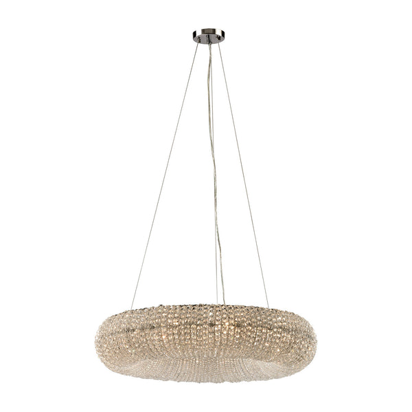 ELK Home - 45292/10 - Ten Light Chandelier - Crystal Ring - Polished Chrome from Lighting & Bulbs Unlimited in Charlotte, NC