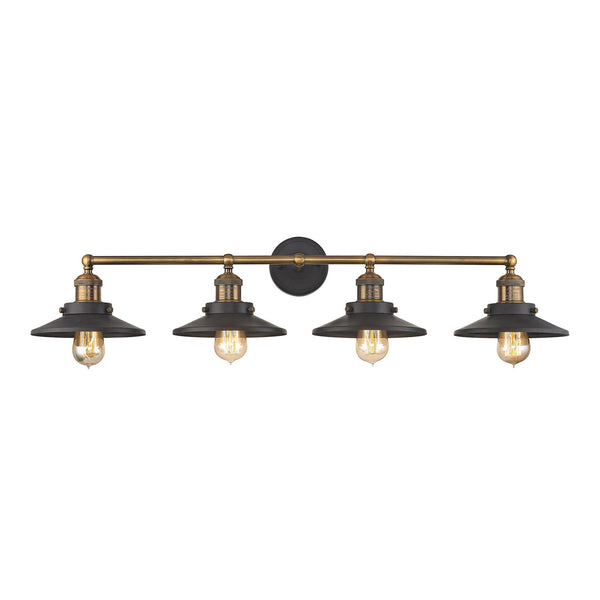 ELK Home - 67183/4 - Four Light Vanity - English Pub - Antique Brass from Lighting & Bulbs Unlimited in Charlotte, NC