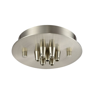 ELK Home - 7SR-SN - Seven Light Canopy - Pendant Options - Satin Nickel from Lighting & Bulbs Unlimited in Charlotte, NC