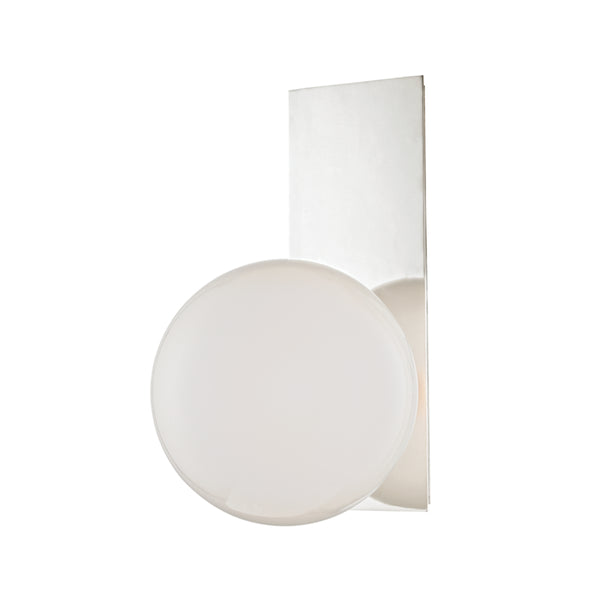 Hudson Valley - 8701-PN - One Light Wall Sconce - Hinsdale - Polished Nickel from Lighting & Bulbs Unlimited in Charlotte, NC