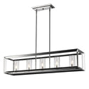 Five Light Linear Pendant from the Smyth CH Collection in Chrome Finish by Golden