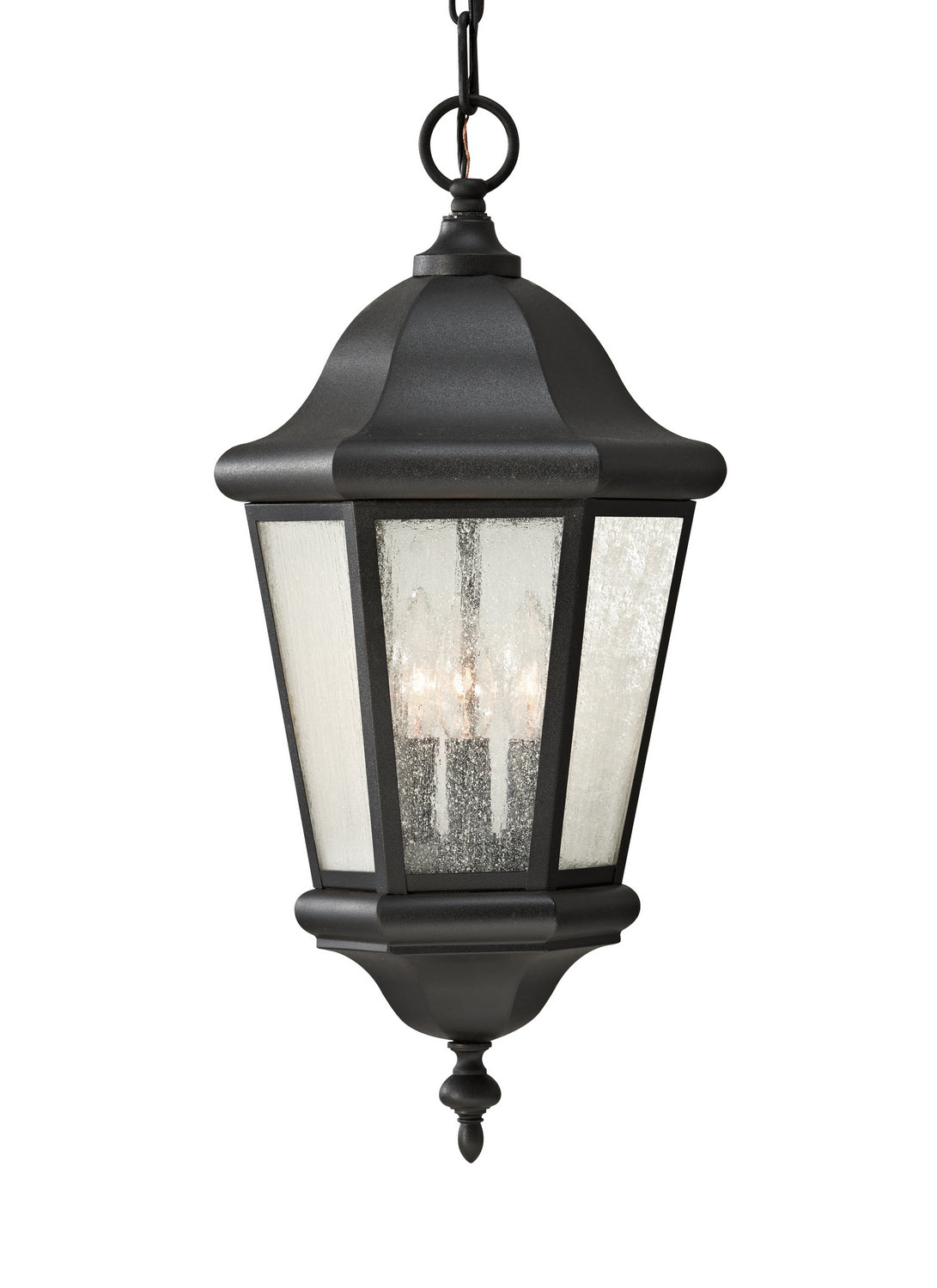 Generation Lighting - OL5911BK - Three Light Outdoor Pendant - Martinsville - Black from Lighting & Bulbs Unlimited in Charlotte, NC
