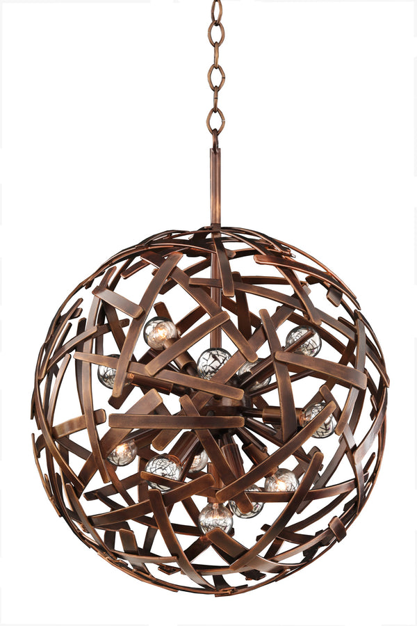Kalco - 501553CP - 12 Light Pendant - Ambassador - Copper Patina from Lighting & Bulbs Unlimited in Charlotte, NC