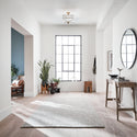 Three Light Semi Flush Mount from the Arlo Collection in Natural Brass Finish by Kichler