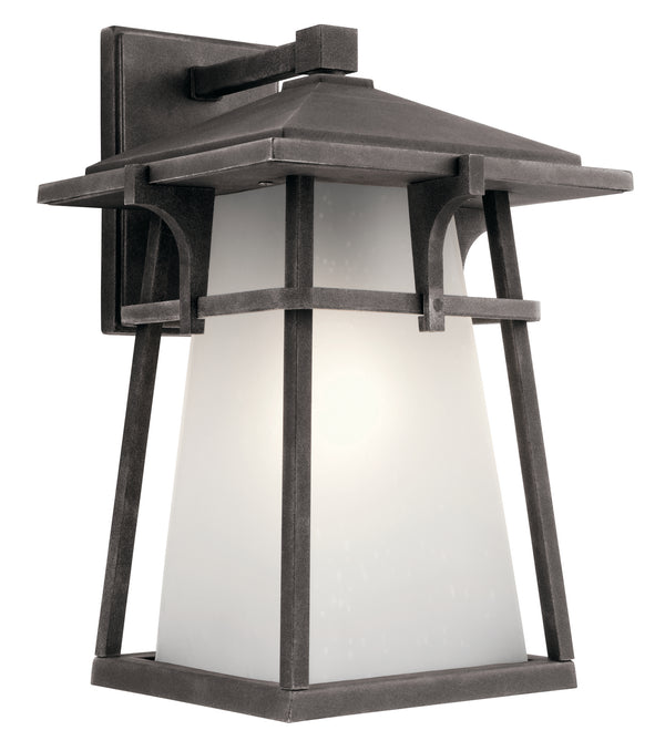 Kichler - 49722WZC - One Light Outdoor Wall Mount - Beckett - Weathered Zinc from Lighting & Bulbs Unlimited in Charlotte, NC