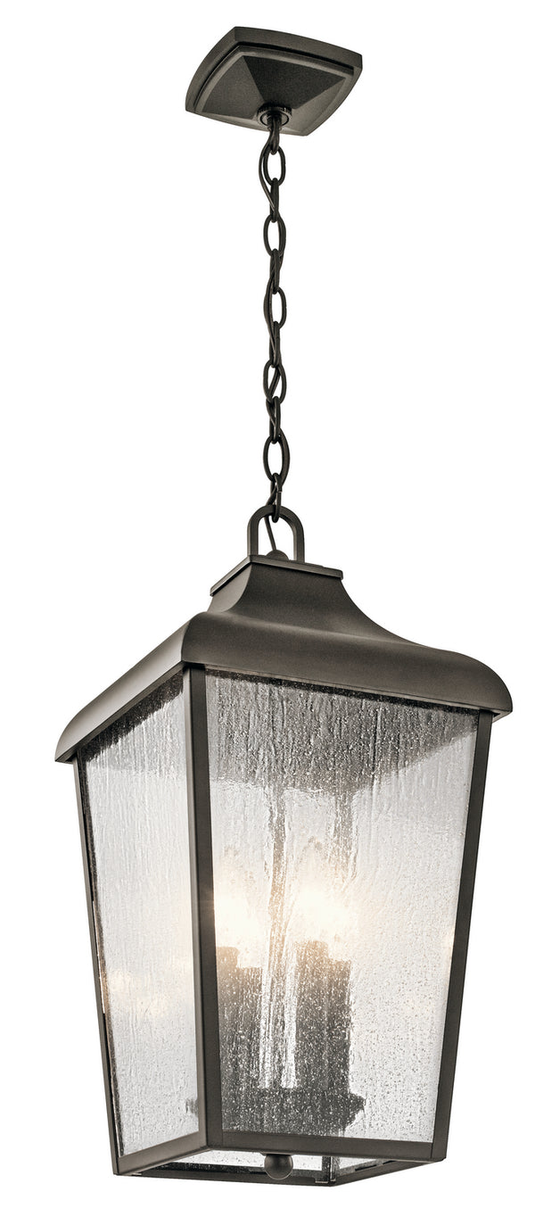 Kichler - 49740OZ - Four Light Outdoor Pendant - Forestdale - Olde Bronze from Lighting & Bulbs Unlimited in Charlotte, NC