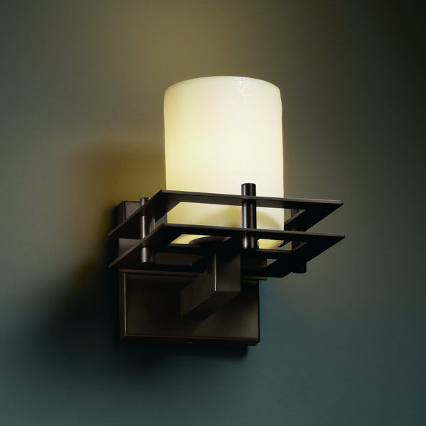 Justice Designs - CNDL-8171-10-CREM-DBRZ - Wall Sconce - CandleAria - Dark Bronze from Lighting & Bulbs Unlimited in Charlotte, NC