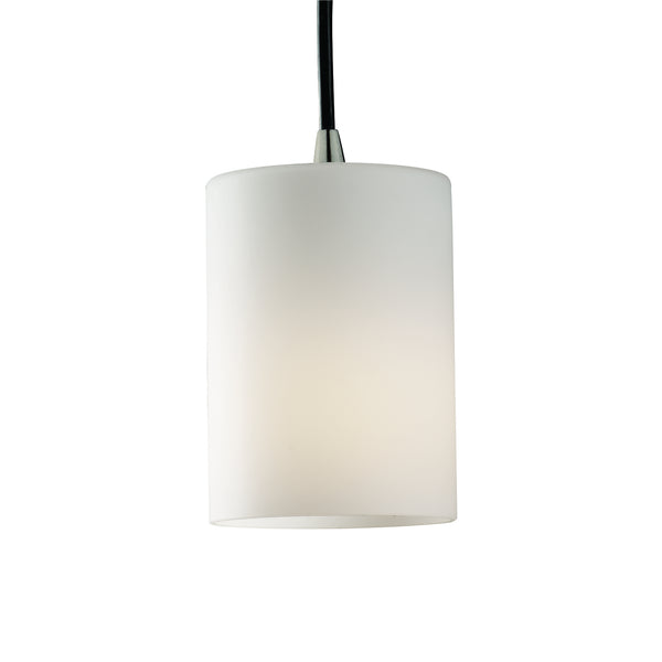 Justice Designs - FSN-8815-10-OPAL-NCKL - One Light Pendant - Fusion - Brushed Nickel from Lighting & Bulbs Unlimited in Charlotte, NC
