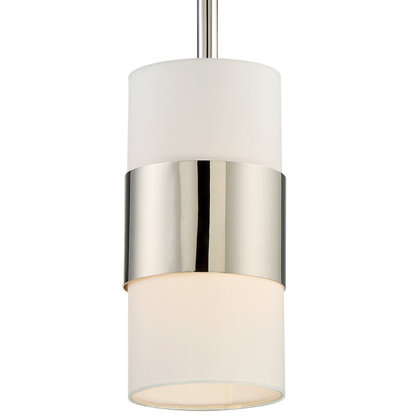 Crystorama - 290-PN - One Light Pendant - Grayson - Polished Nickel from Lighting & Bulbs Unlimited in Charlotte, NC