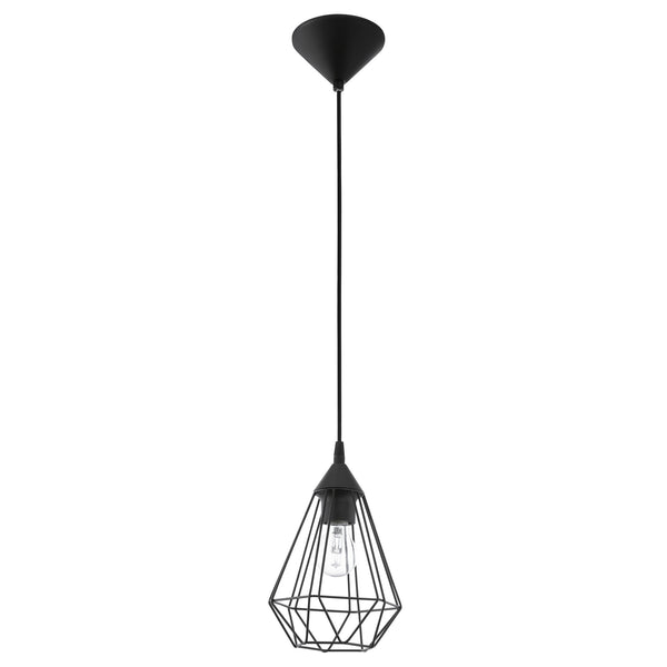 Eglo USA - 94187A - One Light Pendant - Tarbes - Matte Black from Lighting & Bulbs Unlimited in Charlotte, NC