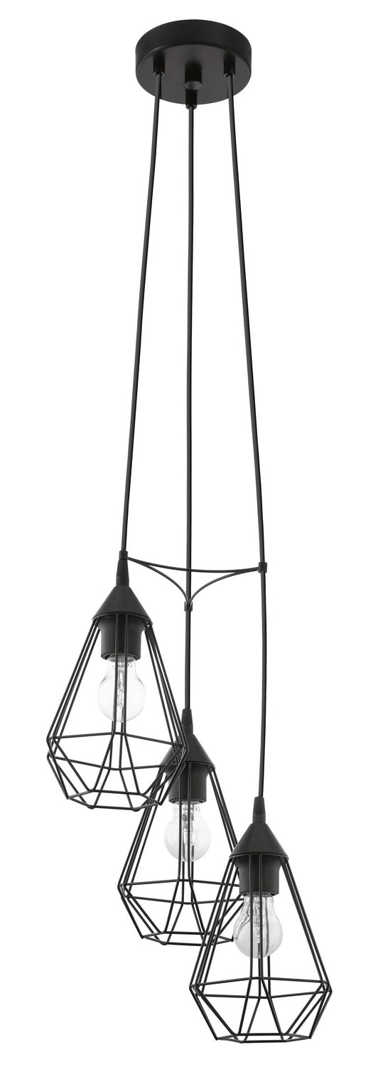 Eglo USA - 94191A - Three Light Pendant - Tarbes - Matte Black from Lighting & Bulbs Unlimited in Charlotte, NC