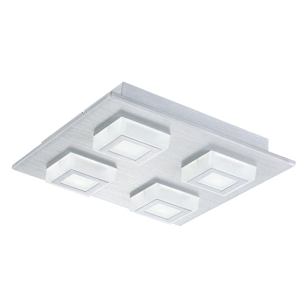 Eglo USA - 94508A - LED Ceiling Mount - Masiano - Brushed Aluminum from Lighting & Bulbs Unlimited in Charlotte, NC