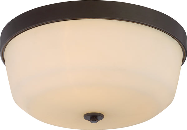 Nuvo Lighting - 60-5924 - Three Light Flush Mount - Laguna - Forest Bronze from Lighting & Bulbs Unlimited in Charlotte, NC