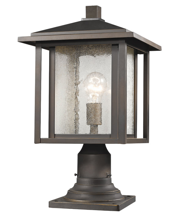 Z-Lite - 554PHB-554PM-ORB - One Light Outdoor Pier Mount - Aspen - Oil Rubbed Bronze from Lighting & Bulbs Unlimited in Charlotte, NC