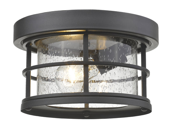 Z-Lite - 555F-BK - One Light Outdoor Flush Mount - Exterior Additions - Black from Lighting & Bulbs Unlimited in Charlotte, NC