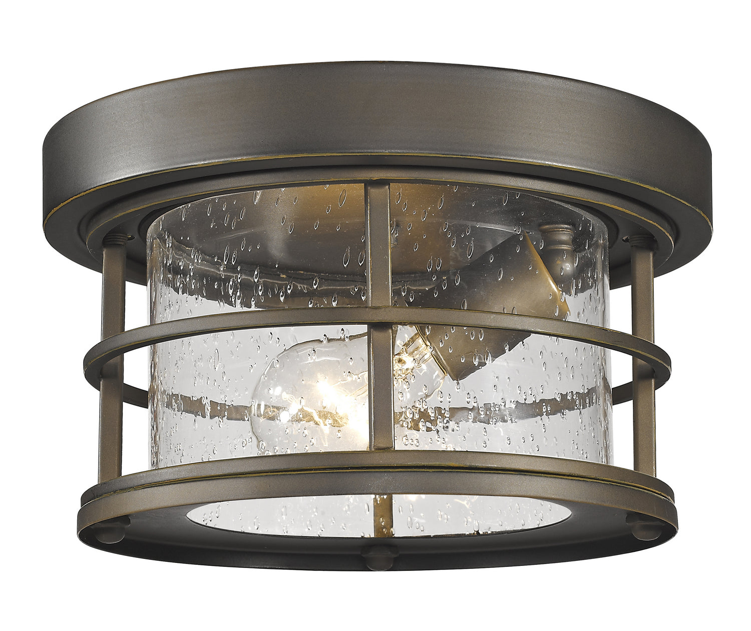 Z-Lite - 555F-ORB - One Light Outdoor Flush Mount - Exterior Additions - Oil Rubbed Bronze from Lighting & Bulbs Unlimited in Charlotte, NC