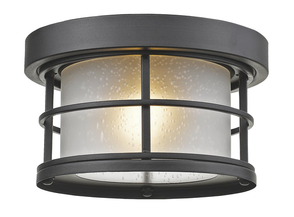 Z-Lite - 556F-BK - One Light Outdoor Flush Mount - Exterior Additions - Black from Lighting & Bulbs Unlimited in Charlotte, NC