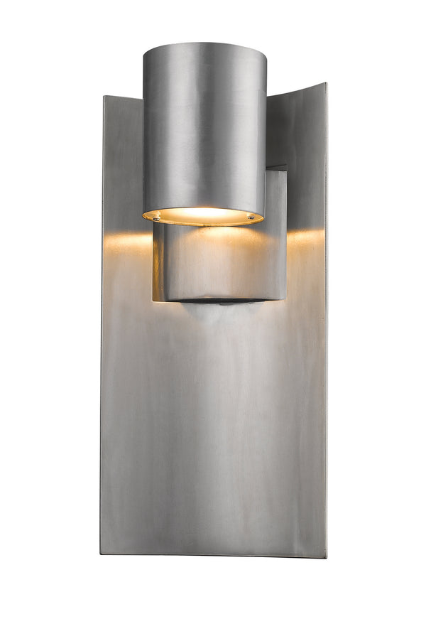 Z-Lite - 559M-SL-LED - LED Outdoor Wall Sconce - Amador - Silver from Lighting & Bulbs Unlimited in Charlotte, NC
