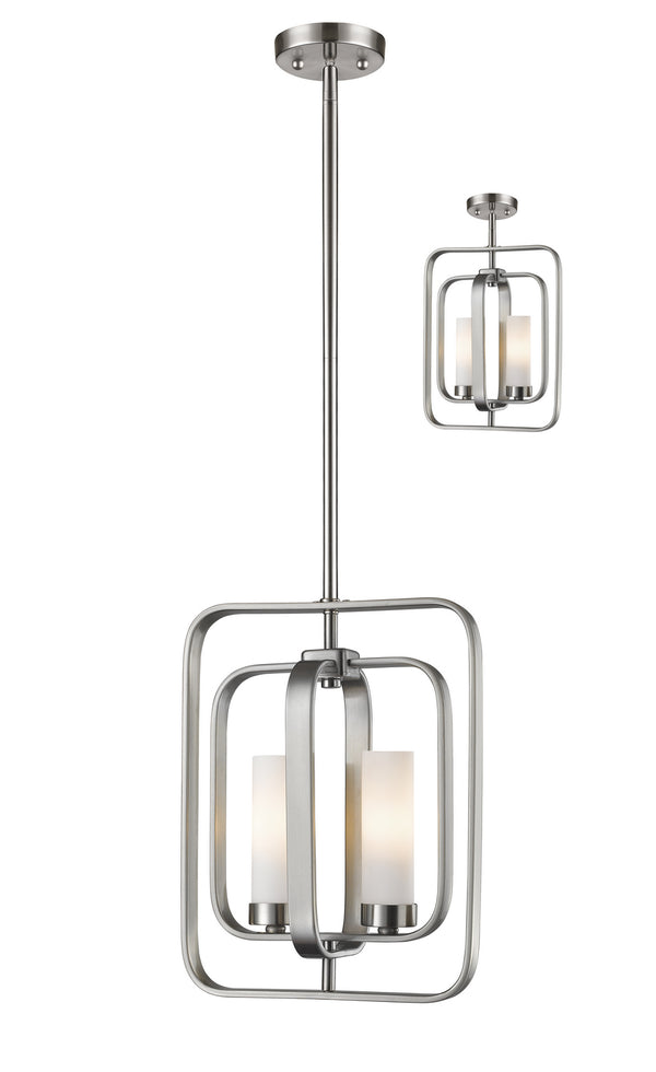 Z-Lite - 6000MP-BN - Two Light Mini Pendant - Aideen - Brushed Nickel from Lighting & Bulbs Unlimited in Charlotte, NC