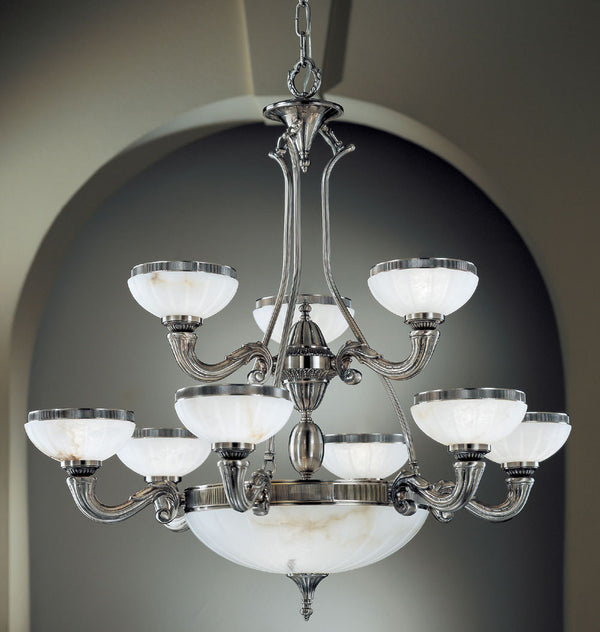 Classic Lighting - 55309 PTR - 12 Light Chandelier - Chelsea - Pewter from Lighting & Bulbs Unlimited in Charlotte, NC