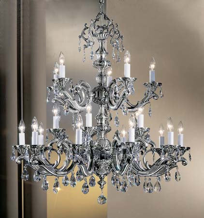 Classic Lighting - 57220 MS - 20 Light Chandelier - Princeton II - Millennium Silver from Lighting & Bulbs Unlimited in Charlotte, NC