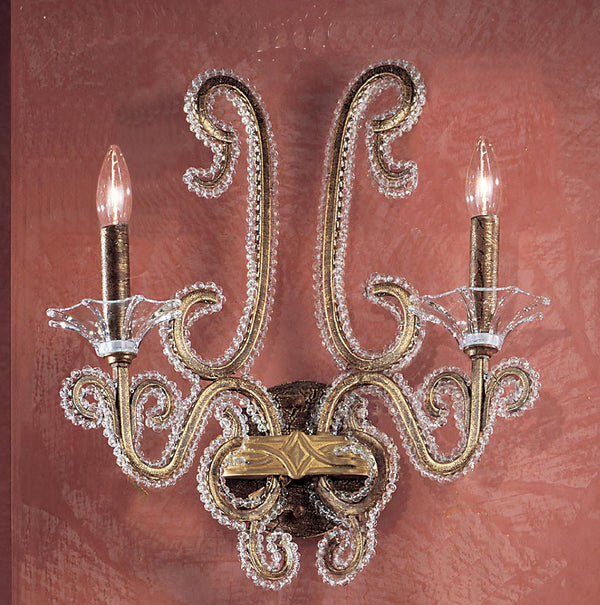 Classic Lighting - 69702 CBZ - Two Light Wall Sconce - Concerto - Crackle Bronze from Lighting & Bulbs Unlimited in Charlotte, NC