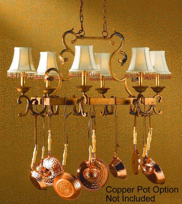 Classic Lighting - 92208 CPB - Six Light Island Pendant - Asheville - Copper Bronze from Lighting & Bulbs Unlimited in Charlotte, NC