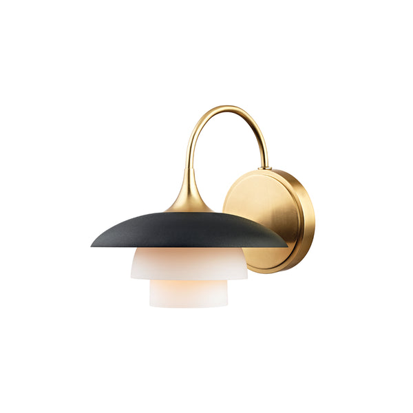 Hudson Valley - 1011-AGB - One Light Wall Sconce - Barron - Aged Brass from Lighting & Bulbs Unlimited in Charlotte, NC