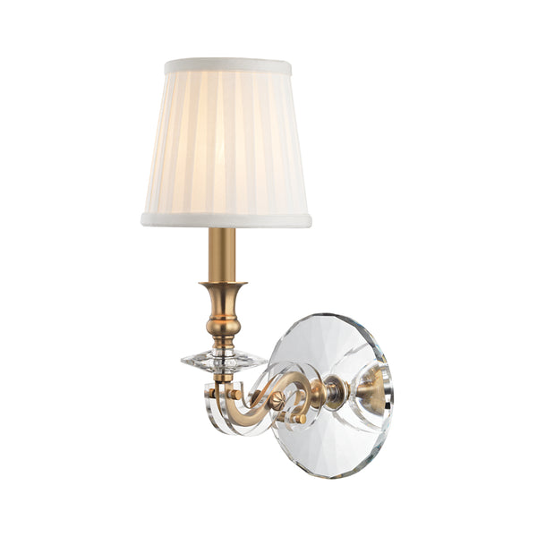 Hudson Valley - 1291-AGB - One Light Wall Sconce - Lapeer - Aged Brass from Lighting & Bulbs Unlimited in Charlotte, NC