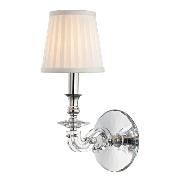 Hudson Valley - 1291-PN - One Light Wall Sconce - Lapeer - Polished Nickel from Lighting & Bulbs Unlimited in Charlotte, NC