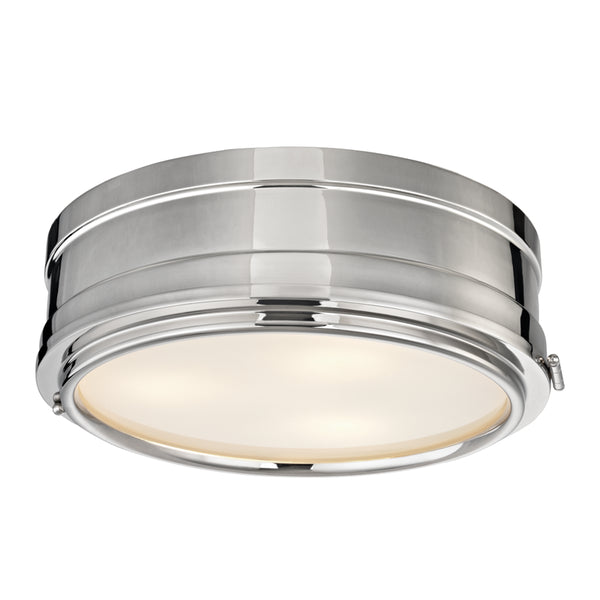 Hudson Valley - 2314-PN - Three Light Flush Mount - Rye - Polished Nickel from Lighting & Bulbs Unlimited in Charlotte, NC