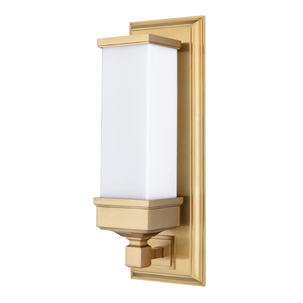 Hudson Valley - 471-AGB - One Light Wall Sconce - Everett - Aged Brass from Lighting & Bulbs Unlimited in Charlotte, NC