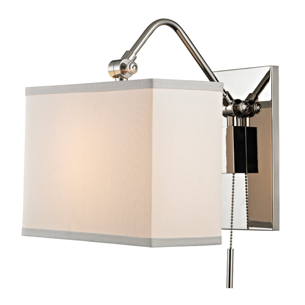 Hudson Valley - 5421-PN - One Light Wall Sconce - Leyden - Polished Nickel from Lighting & Bulbs Unlimited in Charlotte, NC