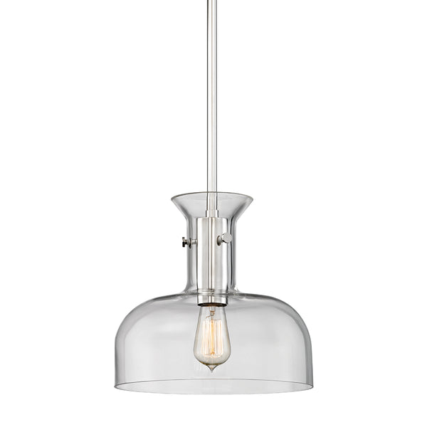 Hudson Valley - 7912-PN - One Light Pendant - Coffey - Polished Nickel from Lighting & Bulbs Unlimited in Charlotte, NC