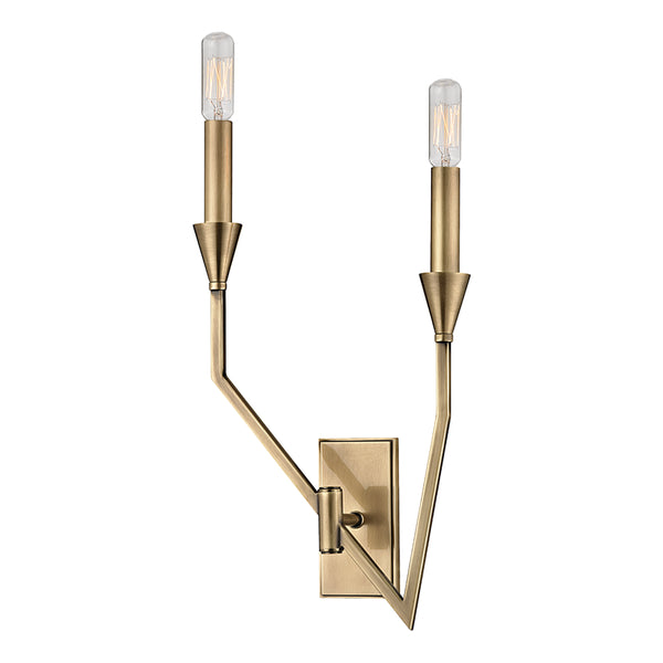 Hudson Valley - 8502L-AGB - Two Light Wall Sconce - Archie - Aged Brass from Lighting & Bulbs Unlimited in Charlotte, NC