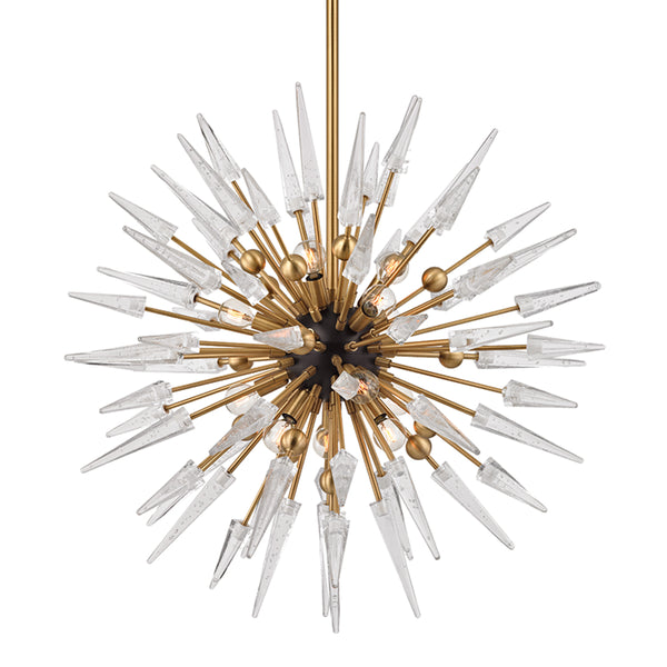 Hudson Valley - 9032-AGB - 12 Light Chandelier - Sparta - Aged Brass from Lighting & Bulbs Unlimited in Charlotte, NC