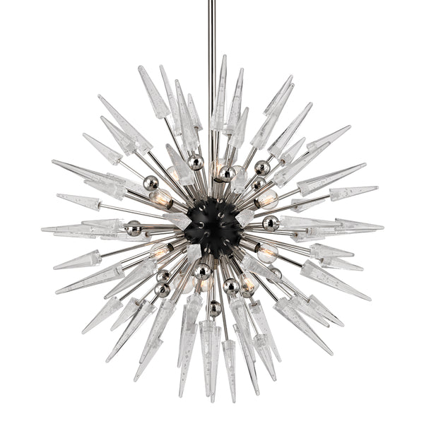 Hudson Valley - 9032-PN - 12 Light Chandelier - Sparta - Polished Nickel from Lighting & Bulbs Unlimited in Charlotte, NC