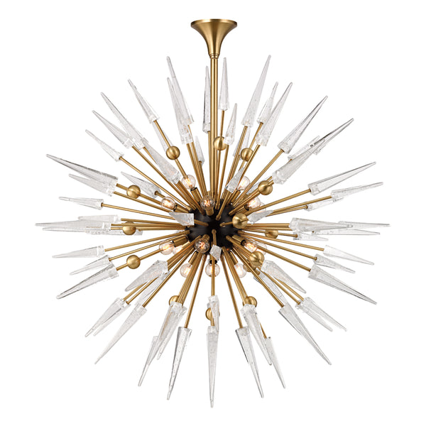 Hudson Valley - 9048-AGB - 18 Light Chandelier - Sparta - Aged Brass from Lighting & Bulbs Unlimited in Charlotte, NC