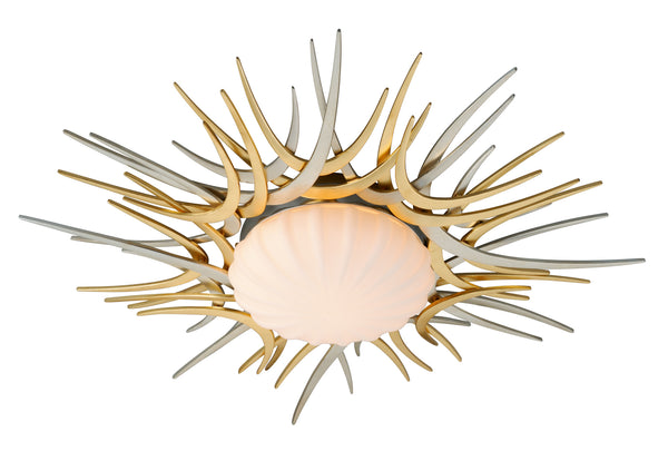 Corbett Lighting - 224-31 - LED Flush Mount - Helios - Gold And Silver Leaf from Lighting & Bulbs Unlimited in Charlotte, NC
