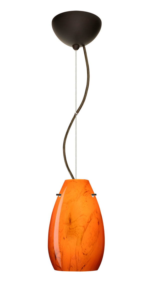Besa - 1KX-4126HB-LED-BR - One Light Pendant - Pera - Bronze from Lighting & Bulbs Unlimited in Charlotte, NC