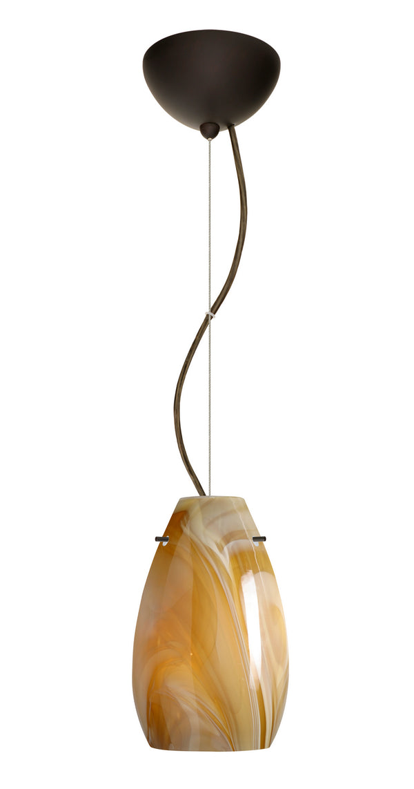 Besa - 1KX-4126HN-LED-BR - One Light Pendant - Pera - Bronze from Lighting & Bulbs Unlimited in Charlotte, NC