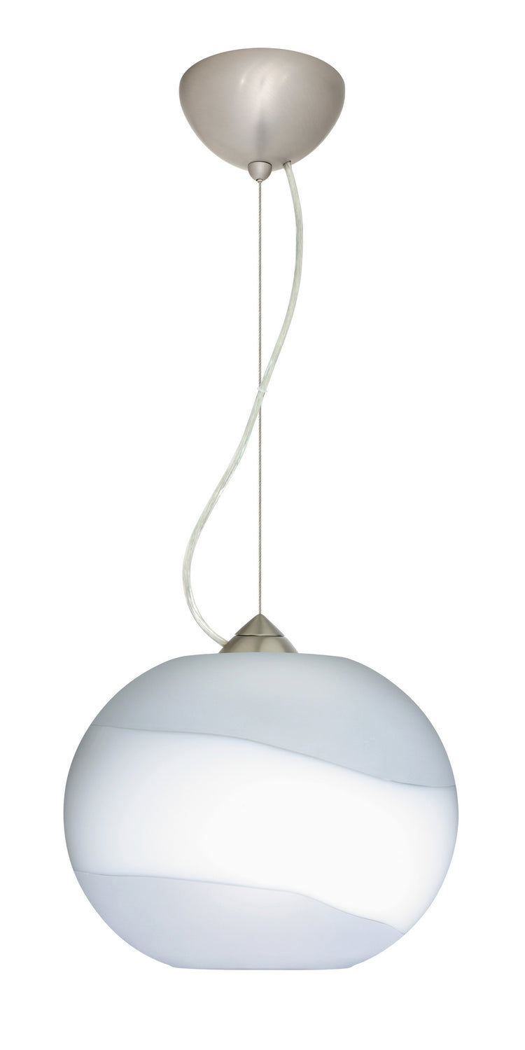 Besa - 1KX-477699-LED-SN - One Light Pendant - Luna - Satin Nickel from Lighting & Bulbs Unlimited in Charlotte, NC