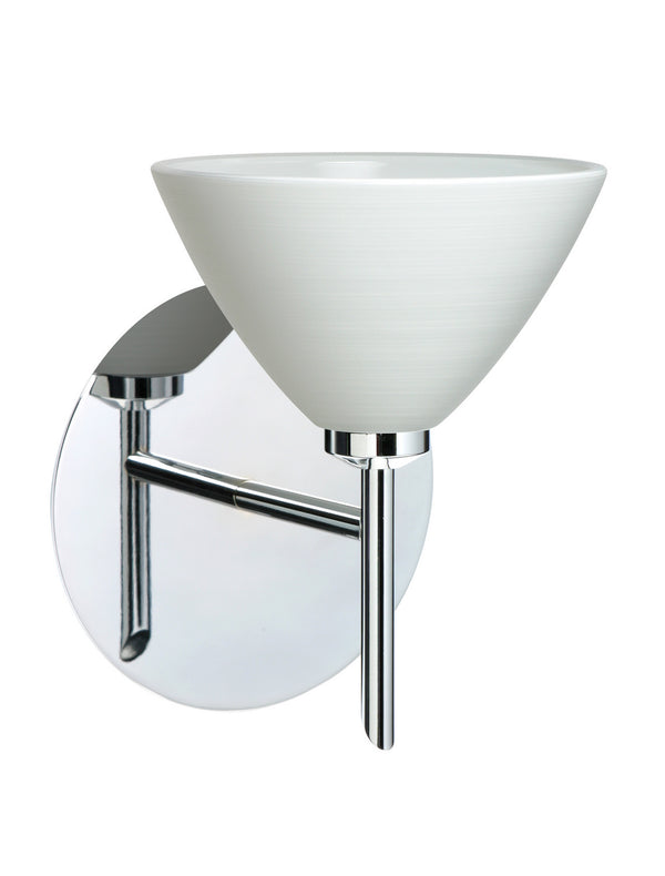 Besa - 1SW-1743KR-CR - One Light Wall Sconce - Domi - Chrome from Lighting & Bulbs Unlimited in Charlotte, NC